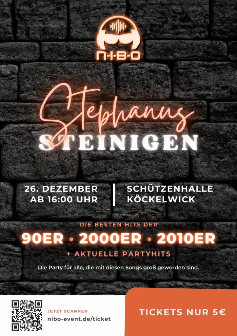Plakat Stephanus Steinigen 2026
